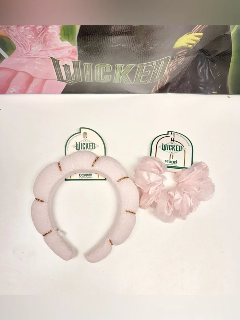 Wicked Kids Pink Padded Headband with Matching Pink Scrunchie